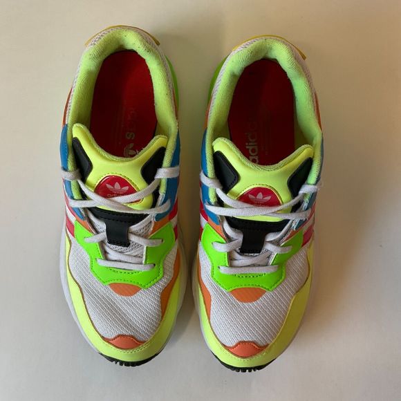 ADIDAS ORIGINALS MEN'S YUNG-96 LOW TEXTILE SHOE EE4407 YELLOW/GREEN/RED SIZE 7 - Picture 3 of 9